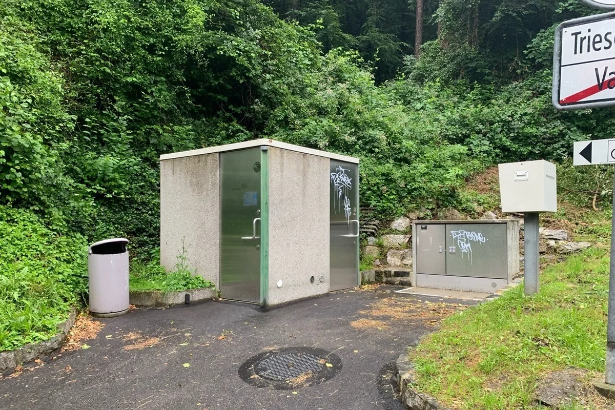 Vaduz FL – WC-Anlage mit Graffiti beschmiert