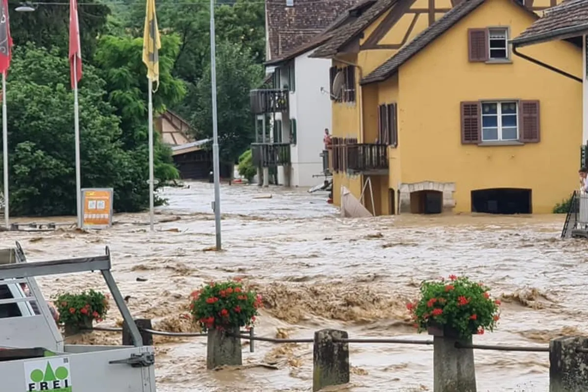 Unwetter im Kanton Schaffhausen - Hochwasser in mehreren Gemeinden - Mehrere Haustiere werden vermisst!