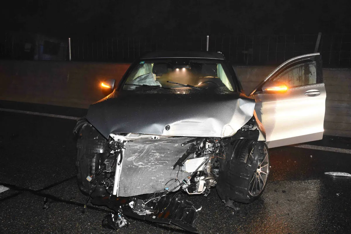Mörschwil SG - Selbstunfall auf der Autobahn