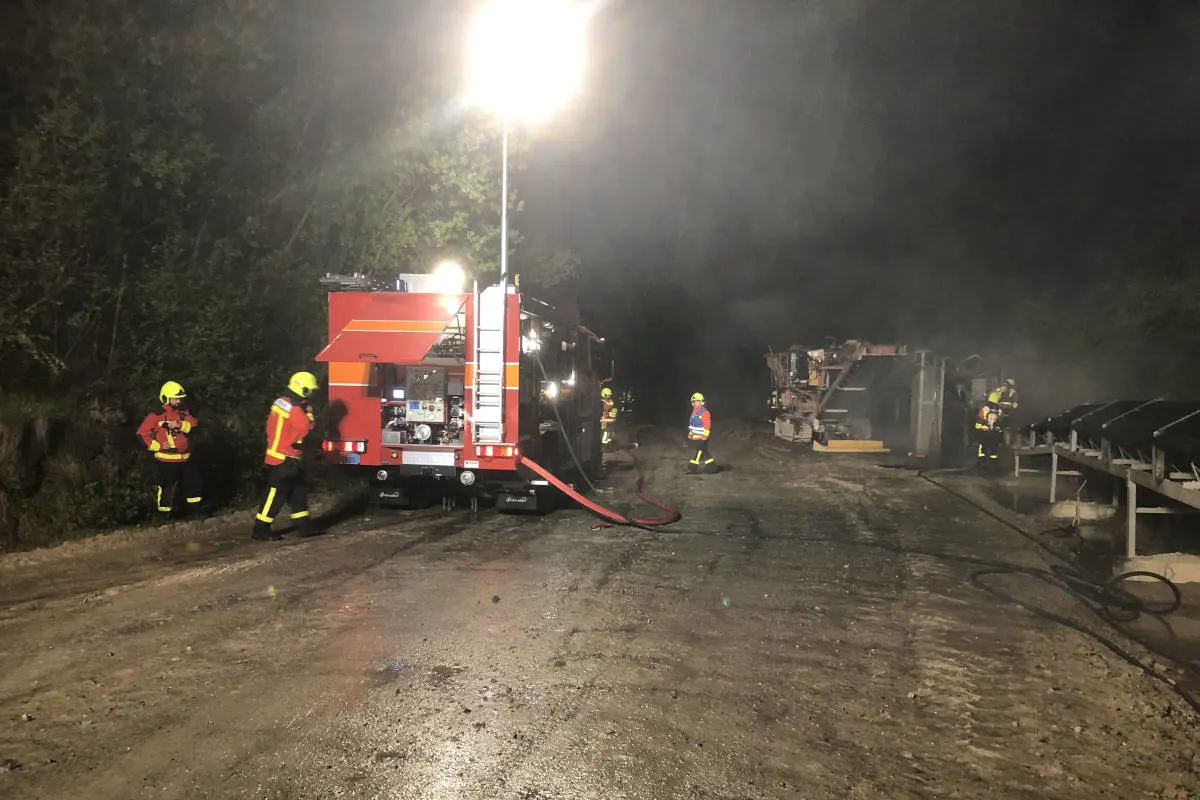 Degersheim SG - Förderband in Brand geraten