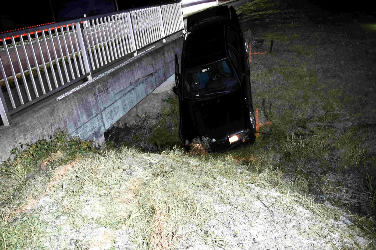 St. Margrethen SG - Auto in Bach gelandet