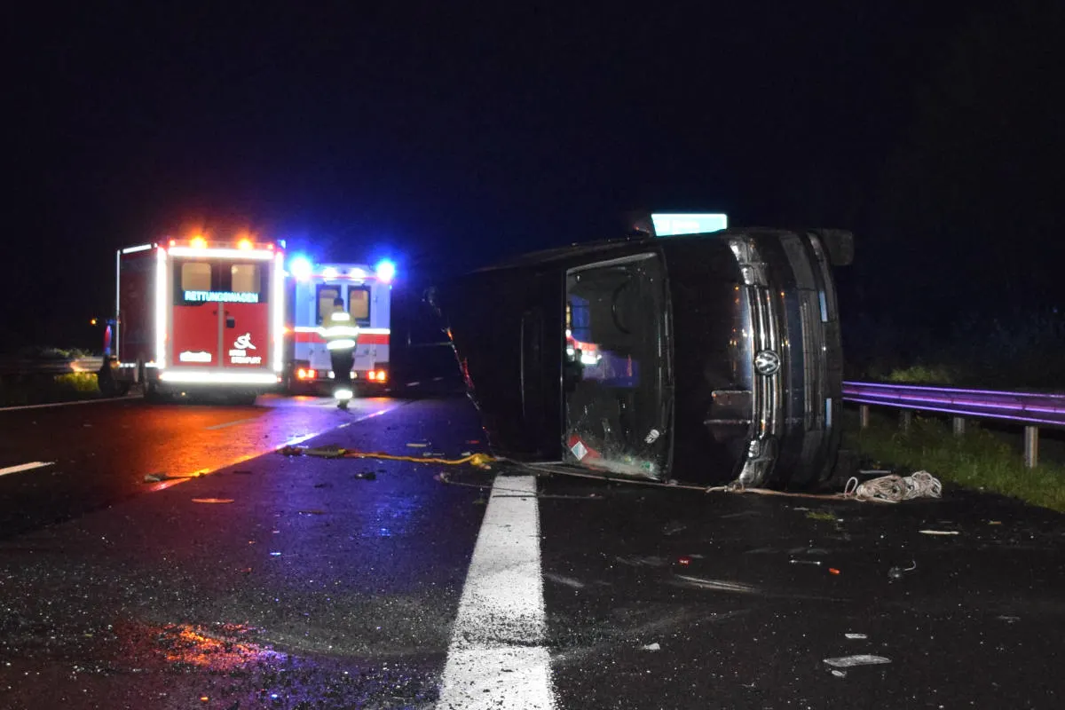A31 Schüttorf - Schwerer Unfall auf der Autobahn