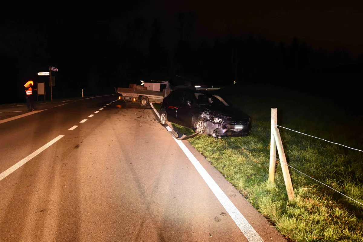 Wittenbach SG - Beim Abbiegen kollidiert