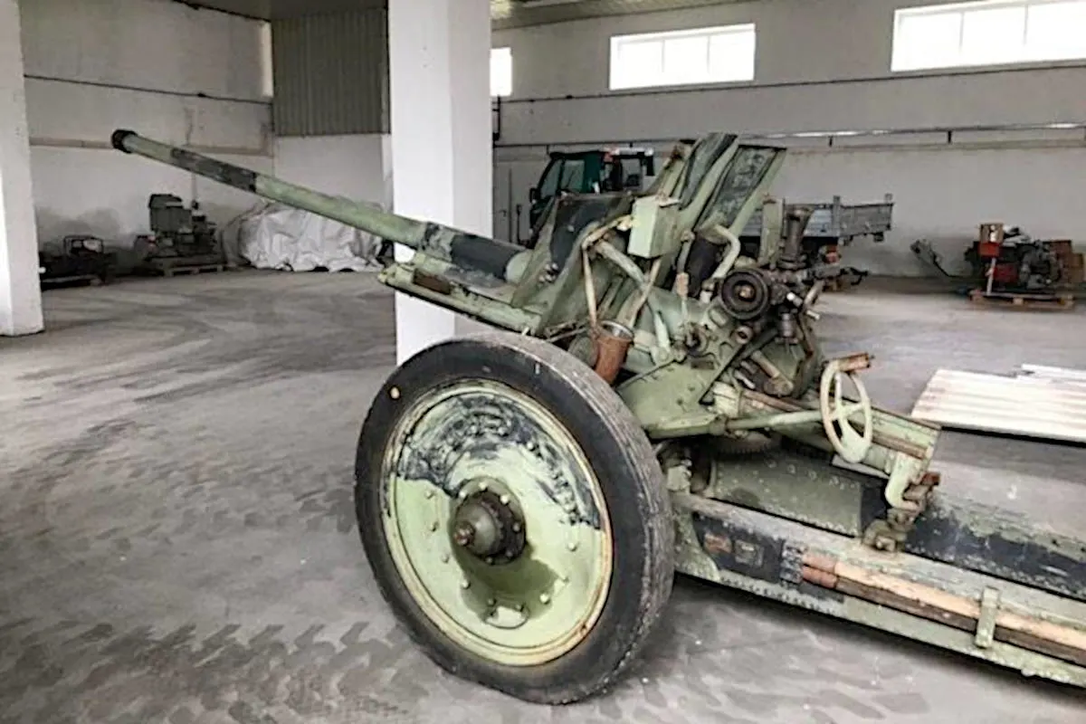 Panzerabwehrkanone entdeckt