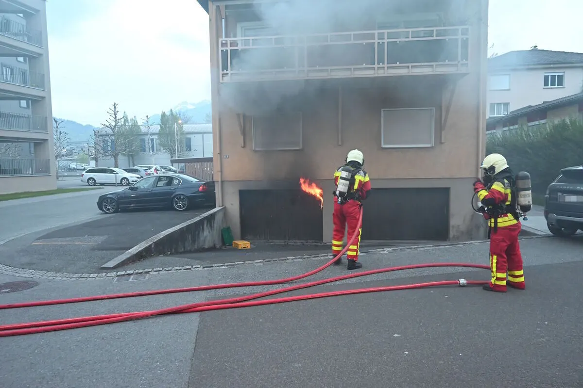 Buchs SG – Enormer Sachschaden nach Brand