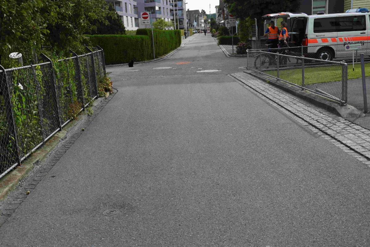 Gossau SG - Zwei Verletzte nach Sturz mit Velo