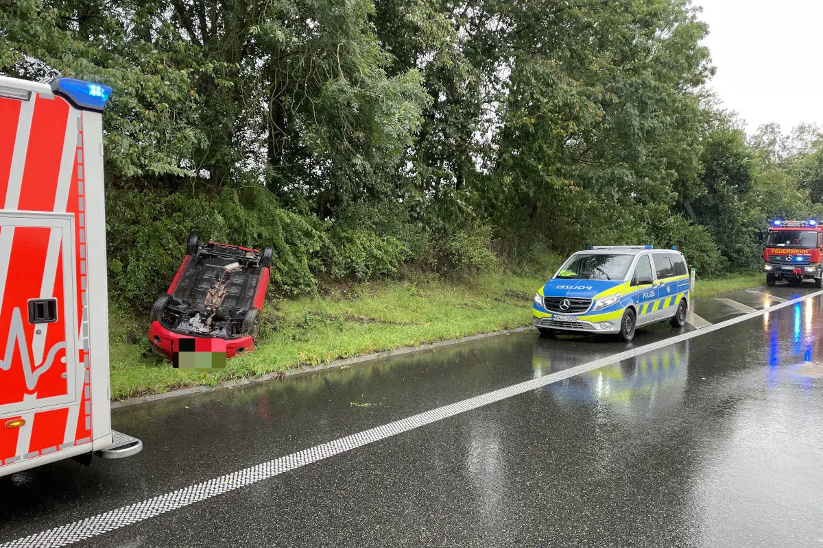 Alpen – Zwei Verkehrsunfälle auf der A57