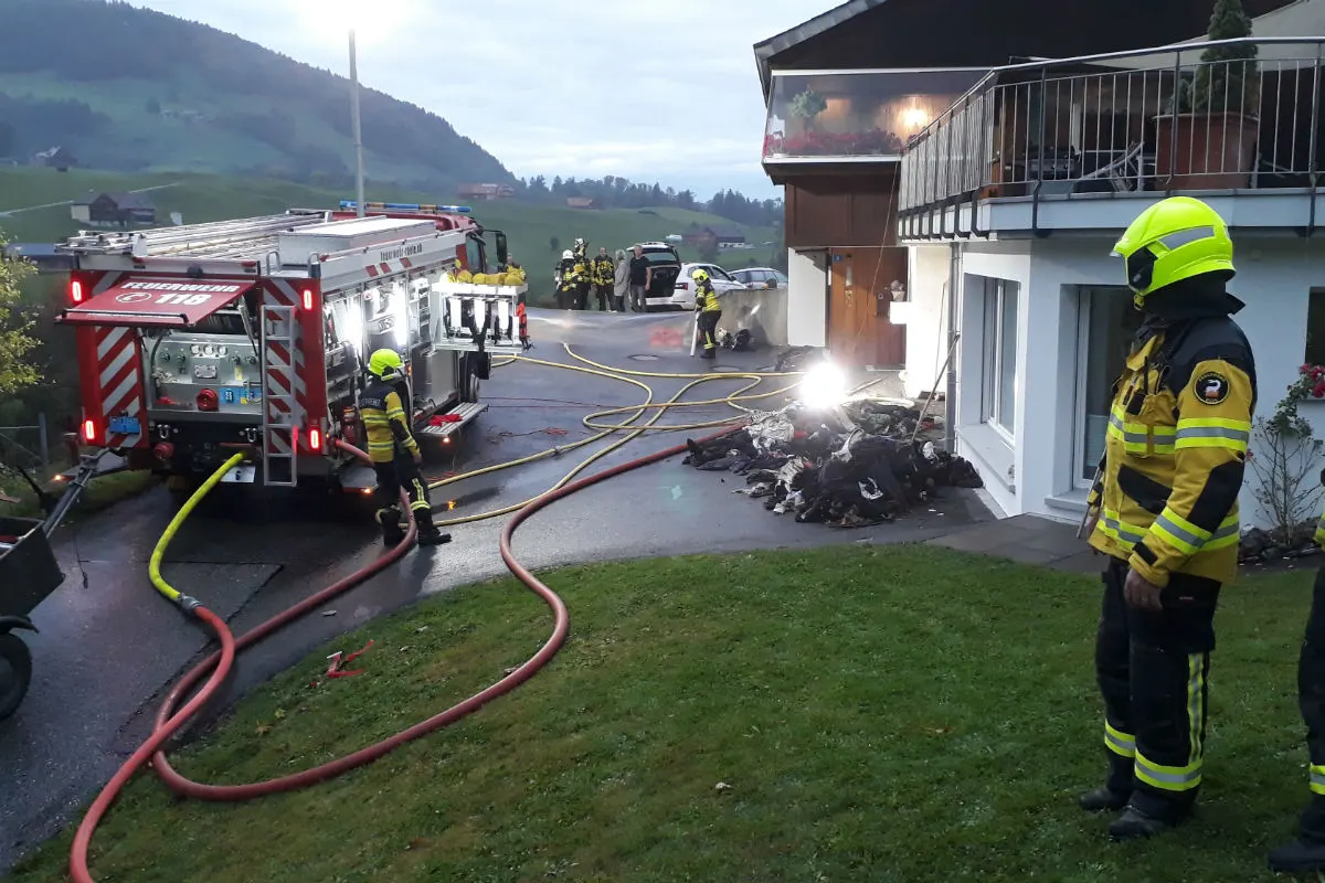 Schwende AI - Brand in Garage eines Wohnhauses