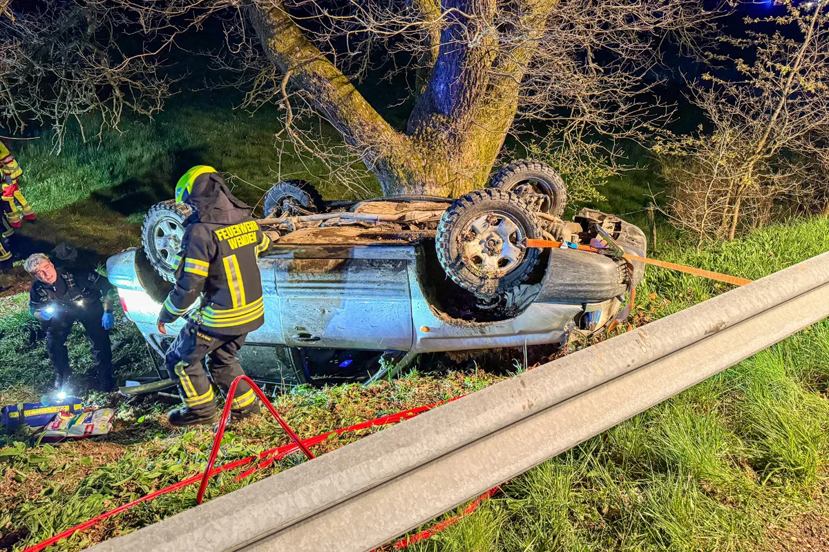 Wenden – Person nach Unfall eingeklemmt und schwer verletzt
