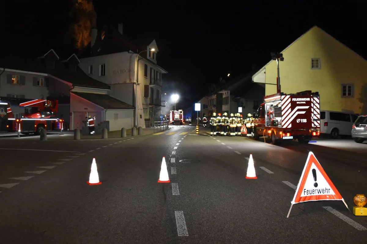 Balsthal SO - Brand in einem Mehrfamilienhaus - Brandstiftung vermutet!