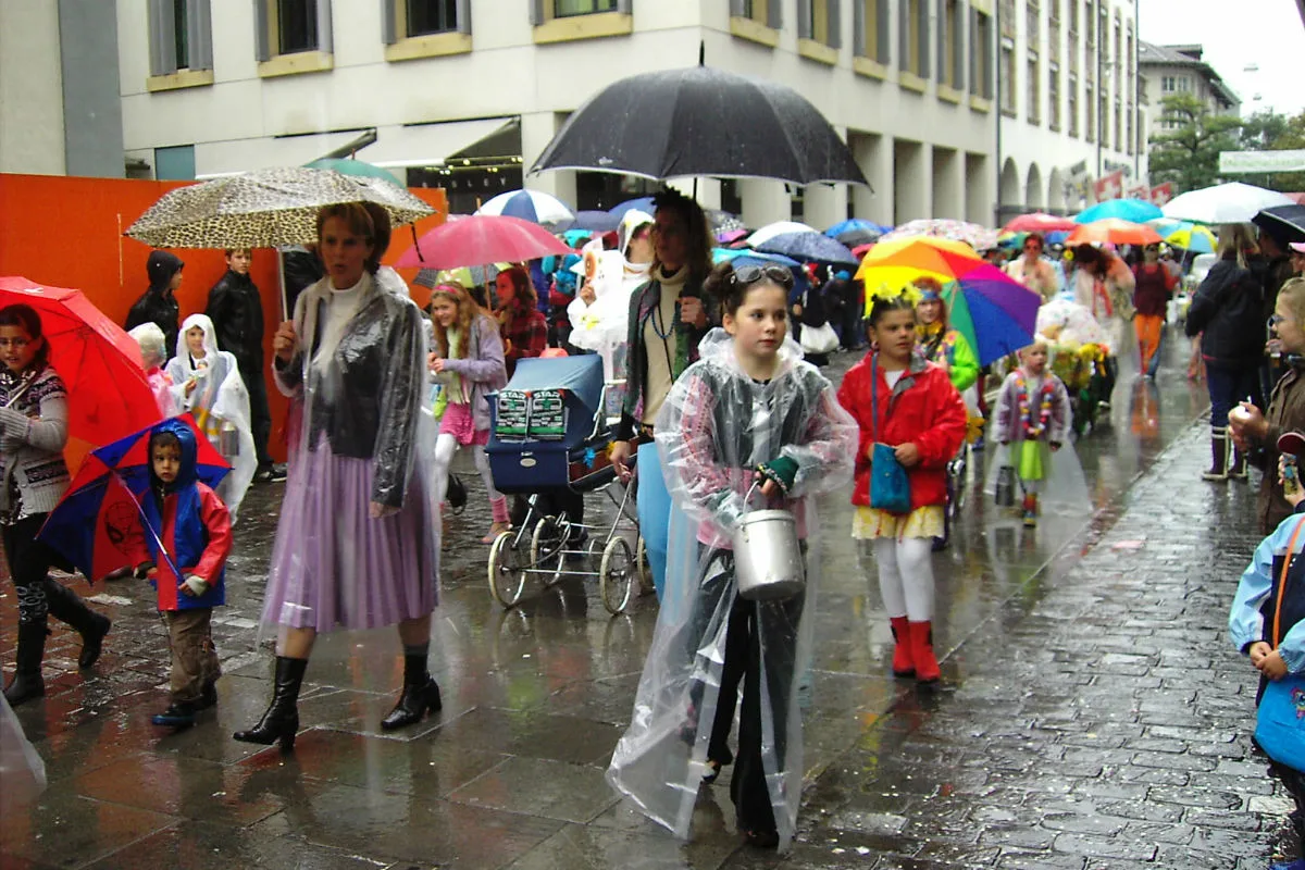 Chur GR - Verkehrsbehinderungen während der Schlagerparade