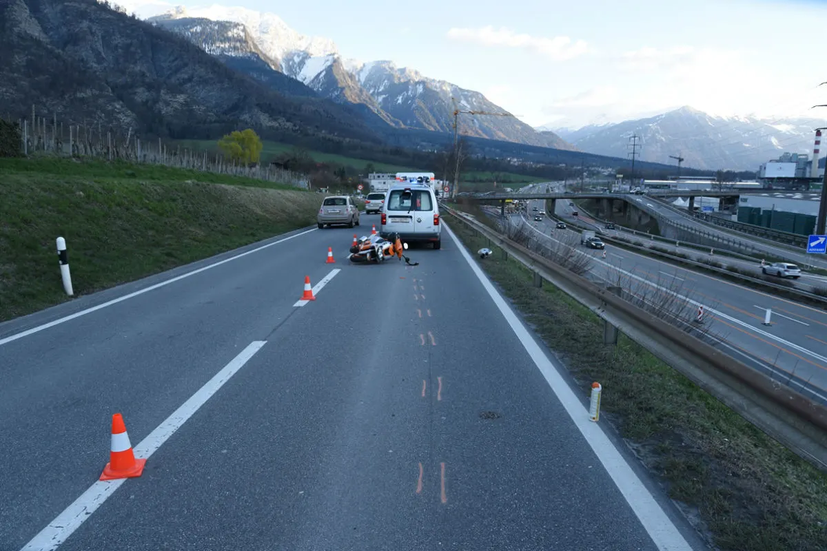 Zizers GR - Leichtverletzter nach Auffahrunfall