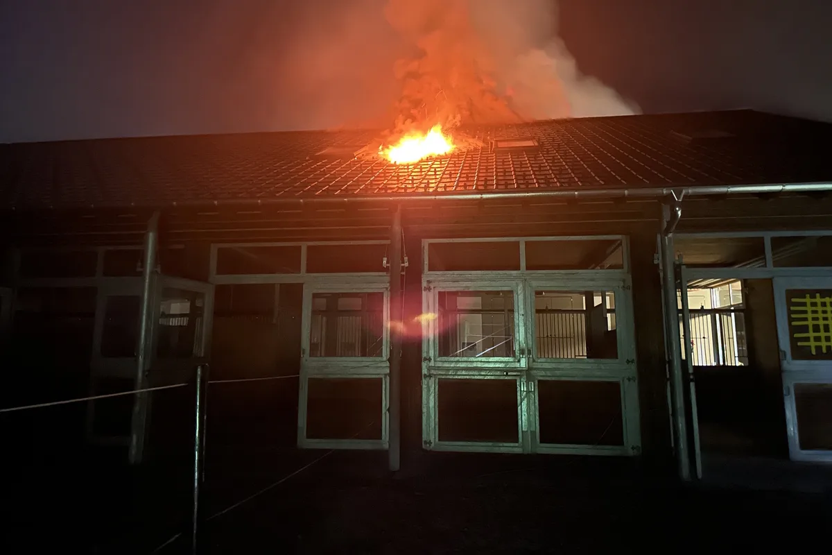 Niederuzwil SG - Brand eines Stalles