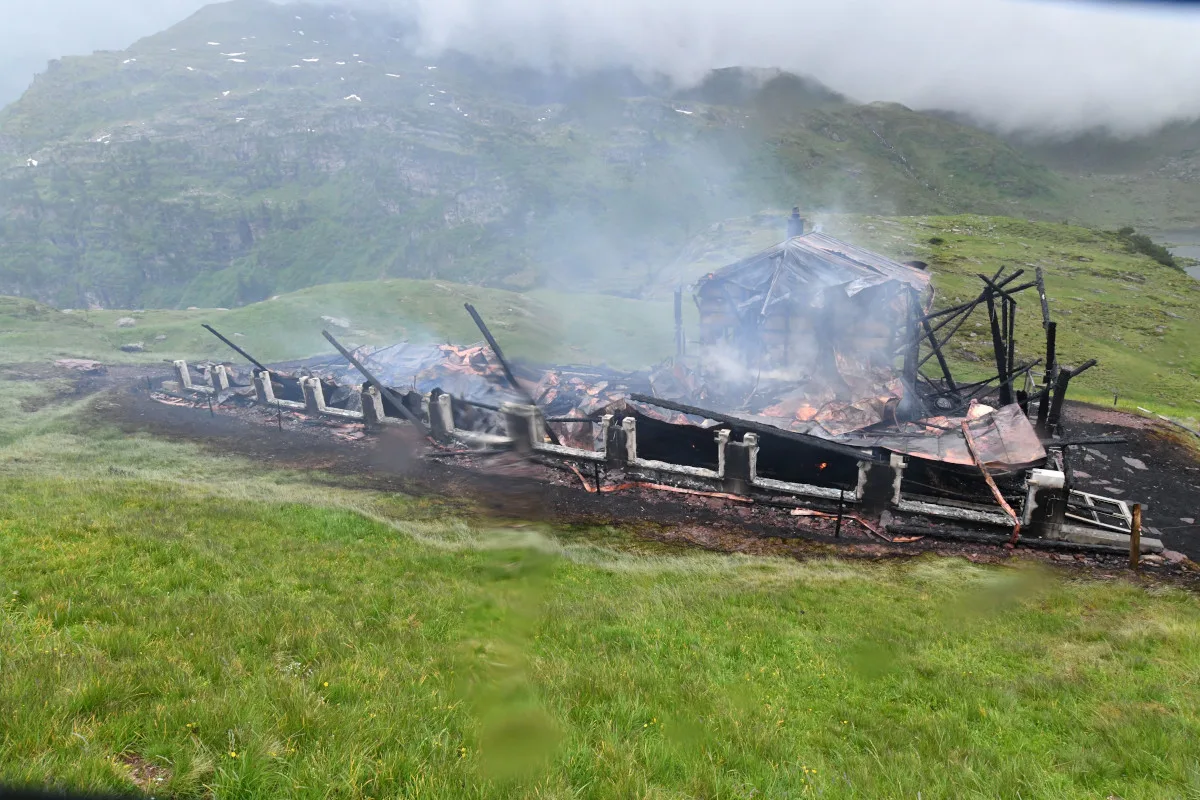 Murg SG – Alpgebäude bei Brand komplett zerstört