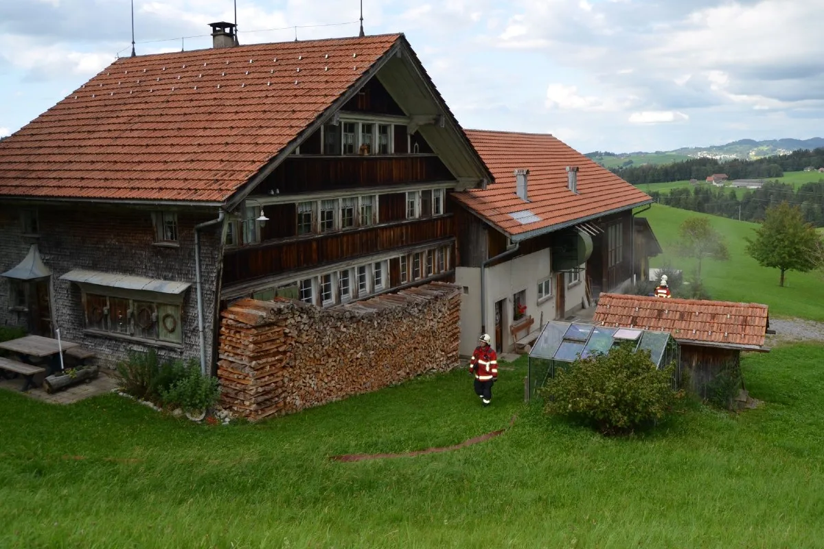 Waldstatt AR - Die Brandursache wird untersucht
