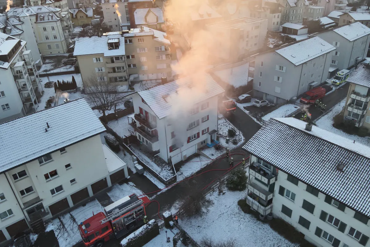 Goldach SG – Wohnungen nach Brand in Mehrfamilienhaus unbewohnbar
