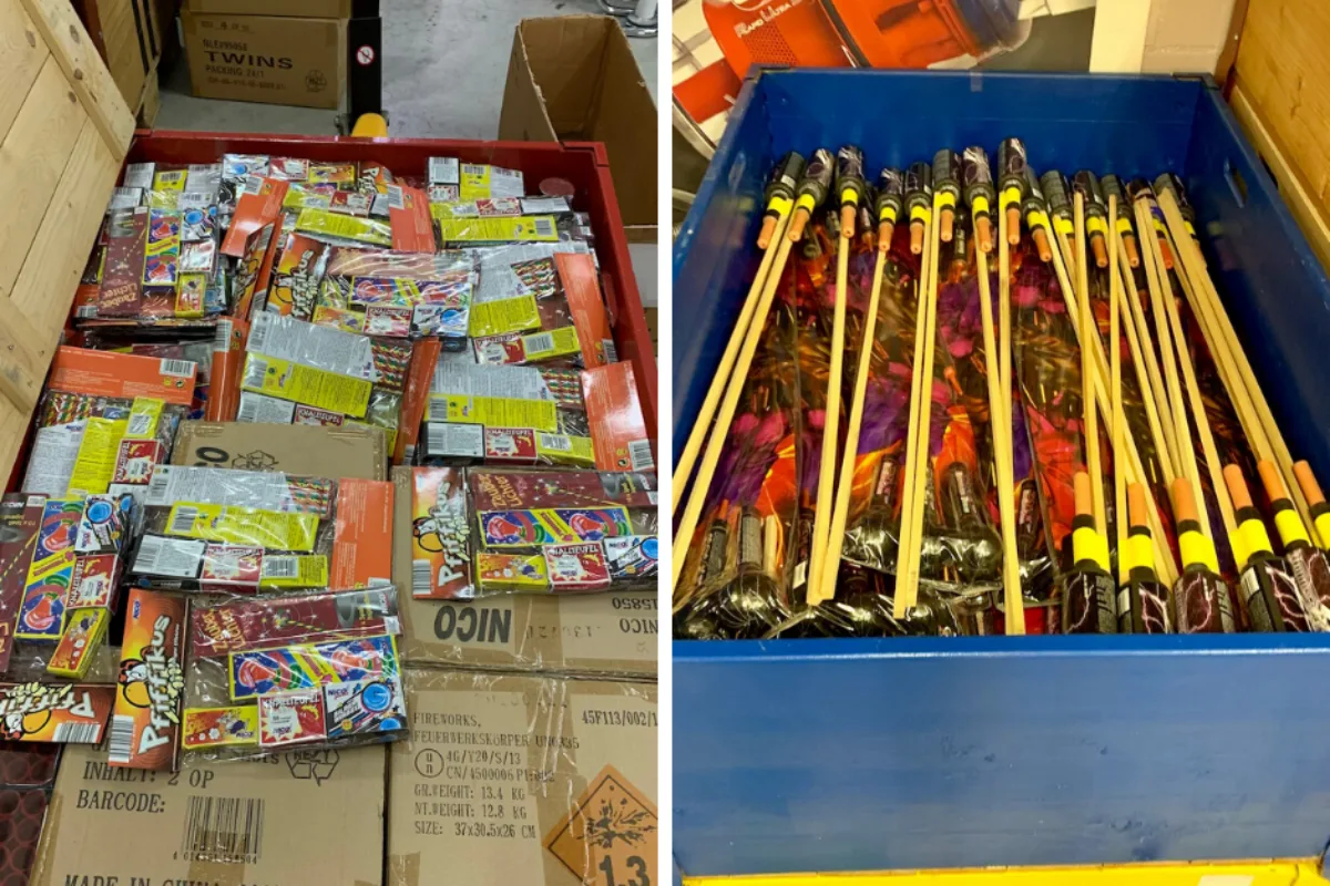 Cham ZG - Grosse Menge Feuerwerk falsch gelagert