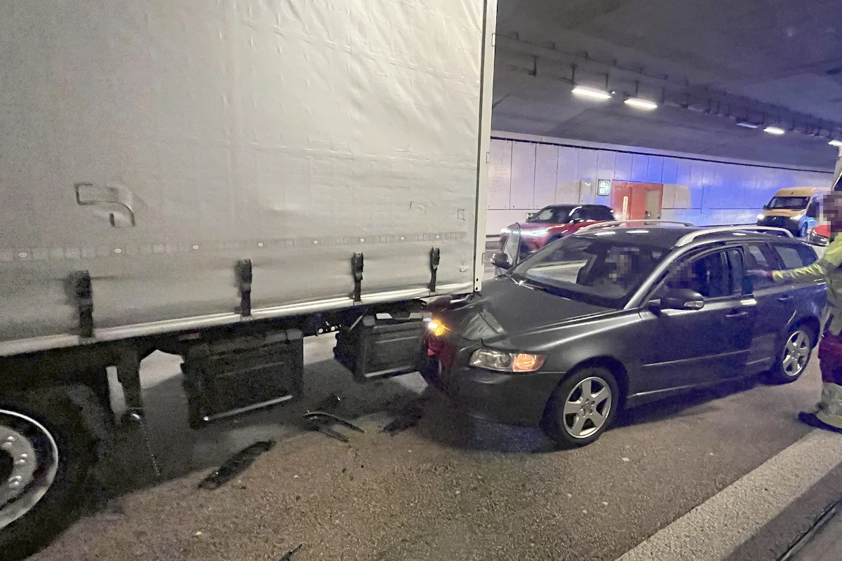 A2 Hergiswil NW – Auffahrkollision in Autobahntunnel
