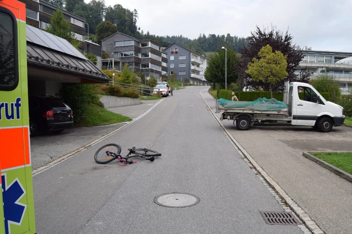 Unfall in Teufen AR - 12-jähriges Mädchen verletzt