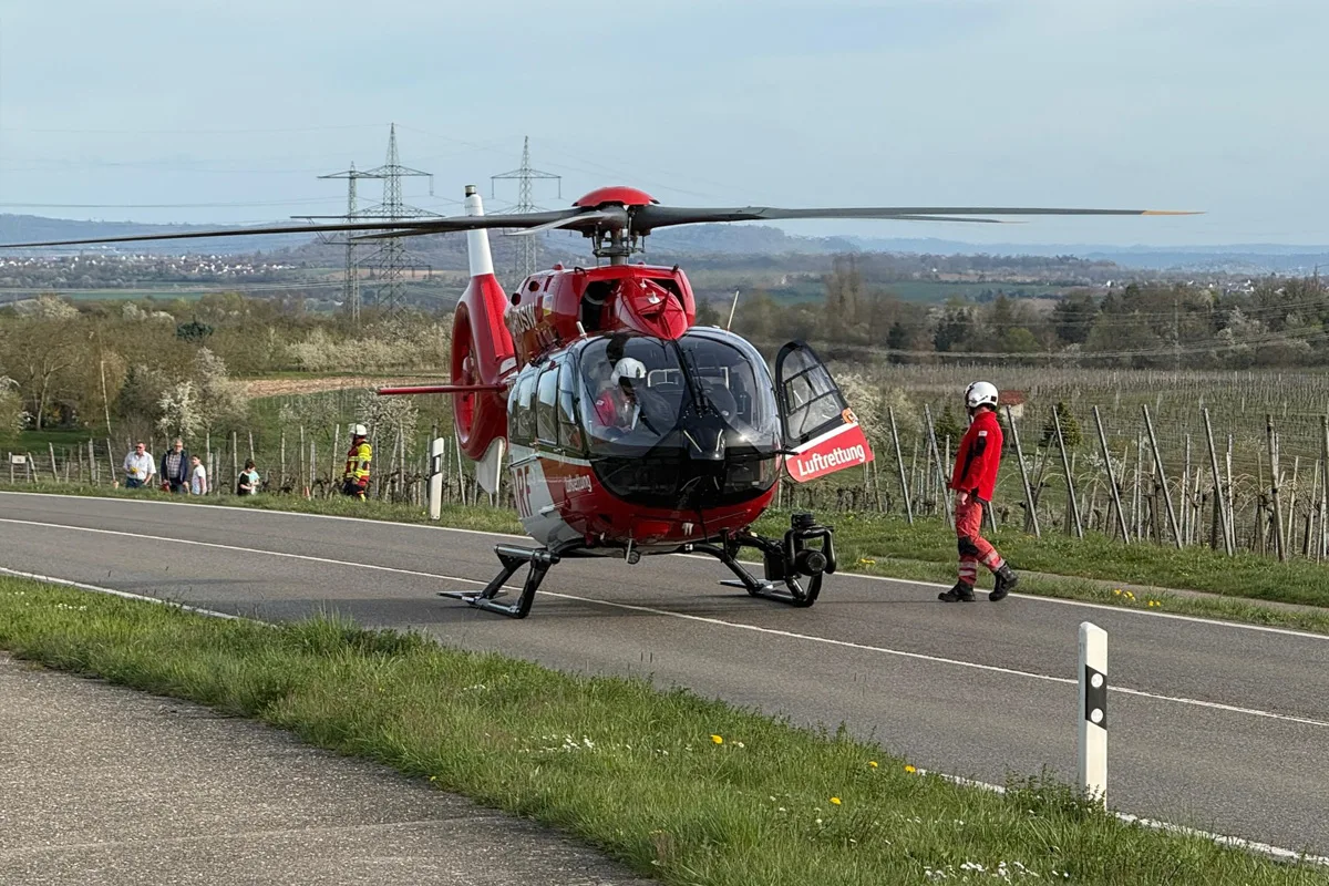 Mundelsheim – Motorradfahrer bei Auffahrunfall schwer verletzt
