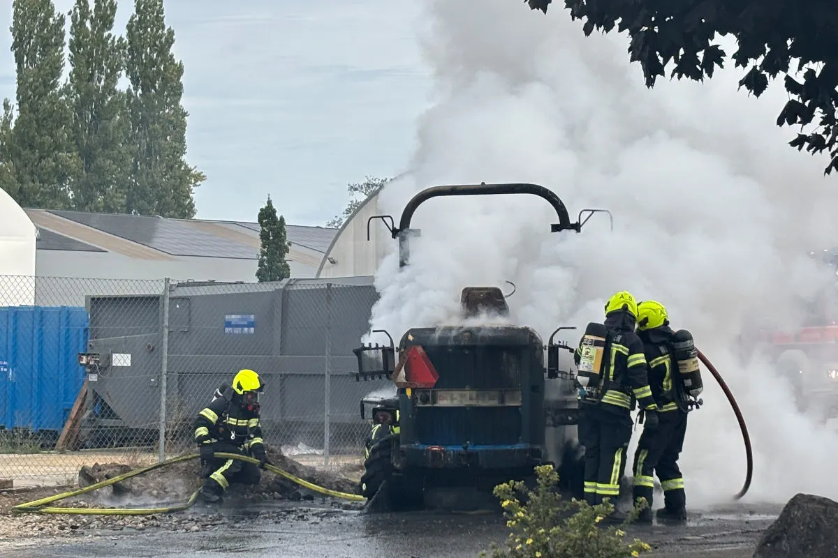 Weinfelden TG – Dumper bei Brand völlig zerstört