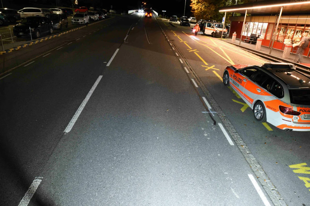 St.Gallenkappel SG - Fussgängerin angefahren und schwer verletzt