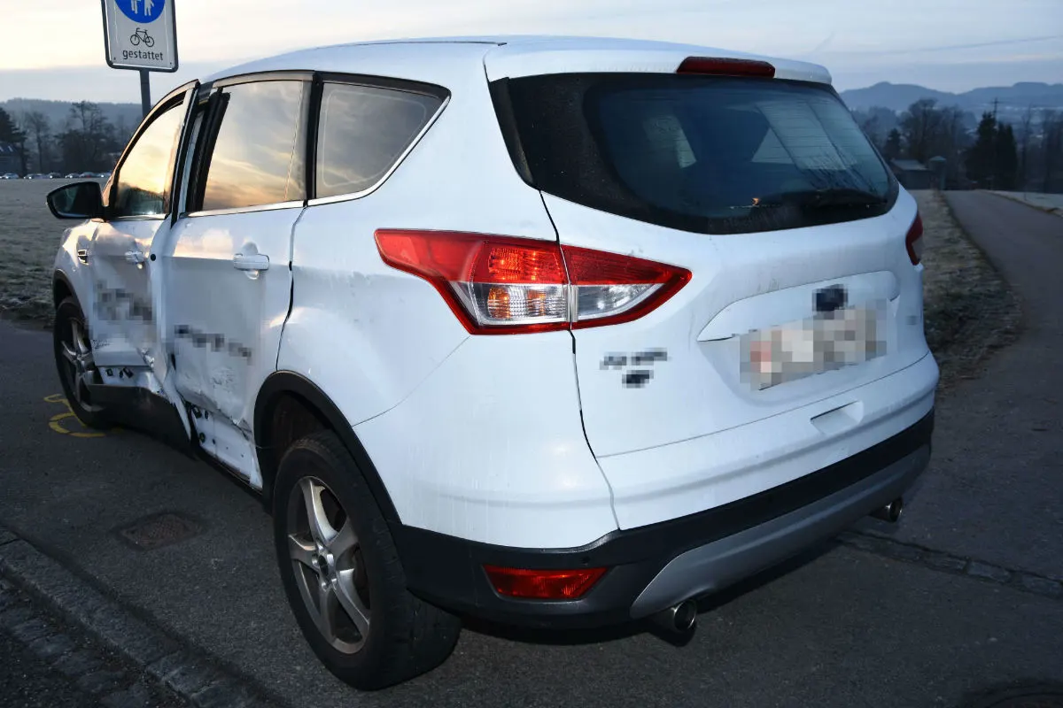 Oberbüren SG - Kollision von zwei Autos