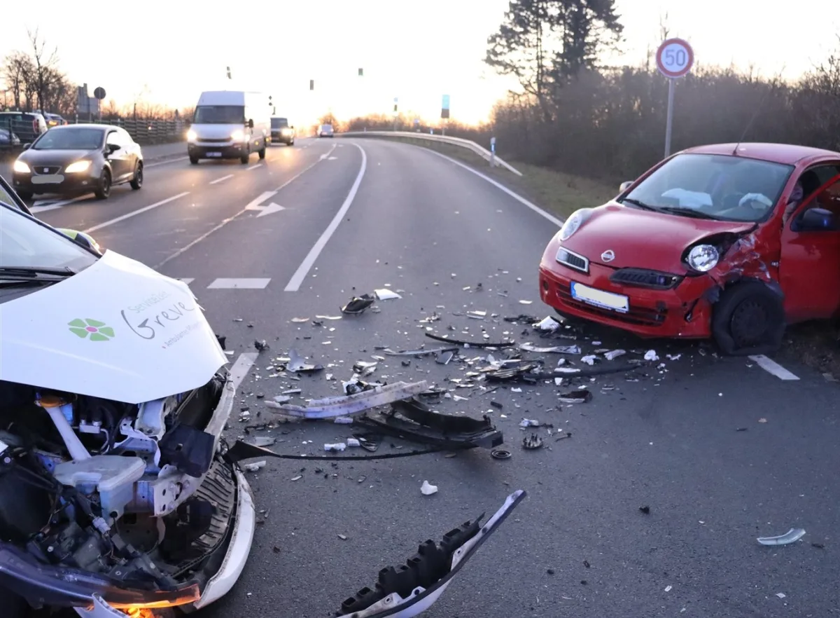 Herford: Verkehrsunfall auf der Auffahrt zur Autobahn – Eine Person verletzt