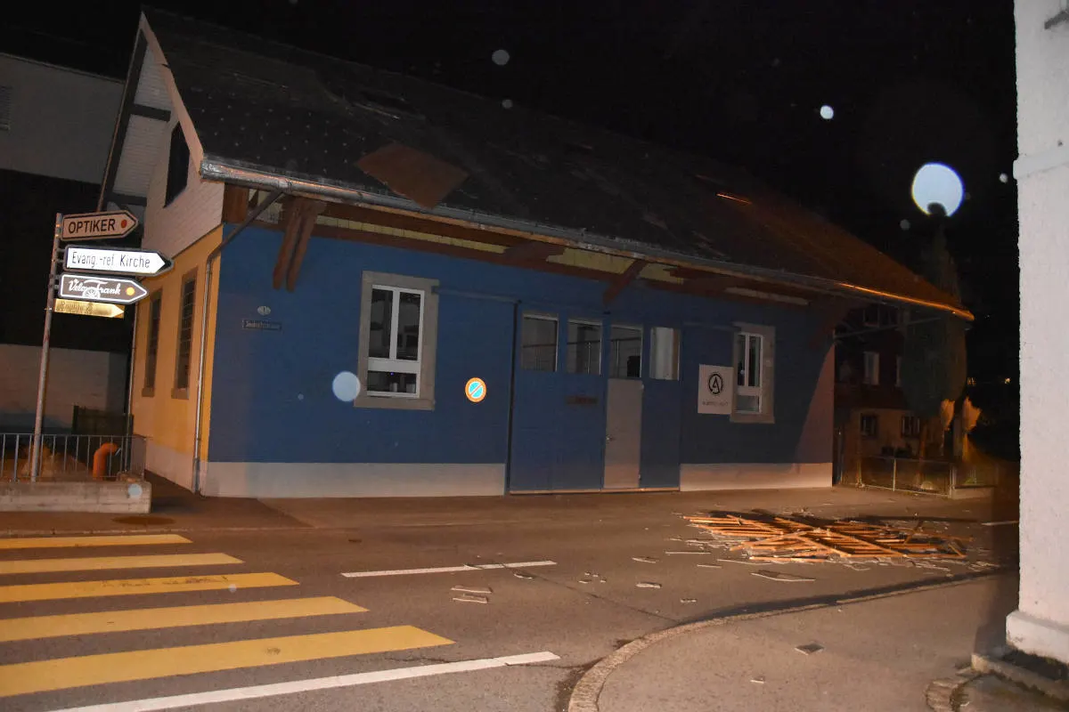 Kanton Nidwalden – Sturmtief "Sabine" auch in der Nacht aktiv
