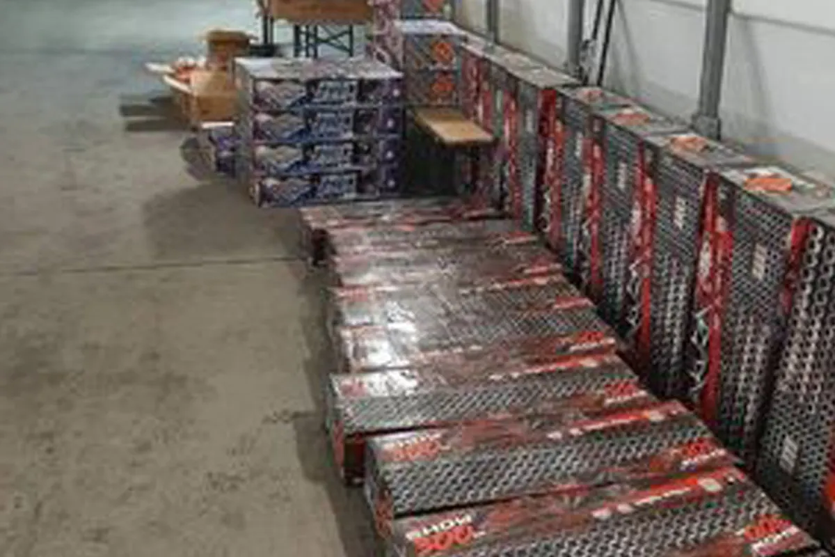 Breitenau SN – Bundespolizei stellt 112 Kilo Pyrotechnik sicher