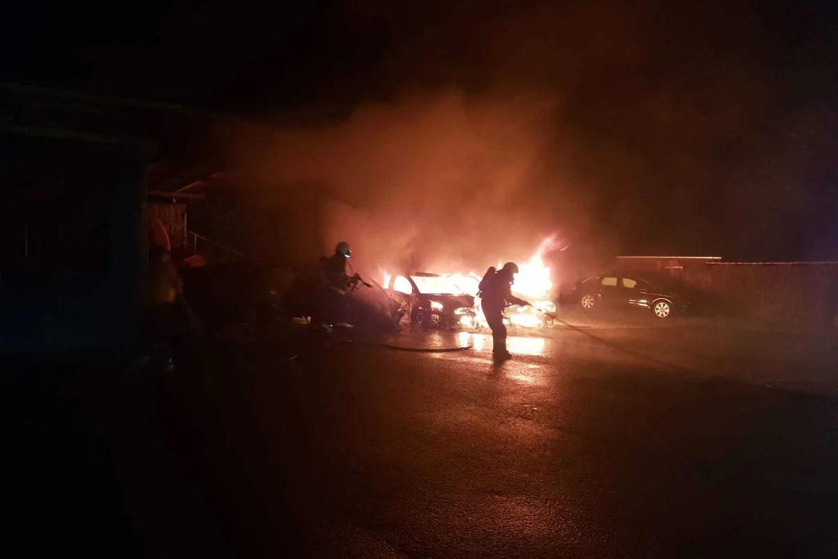  Sax SG - Brand bei Garagenbetrieb 