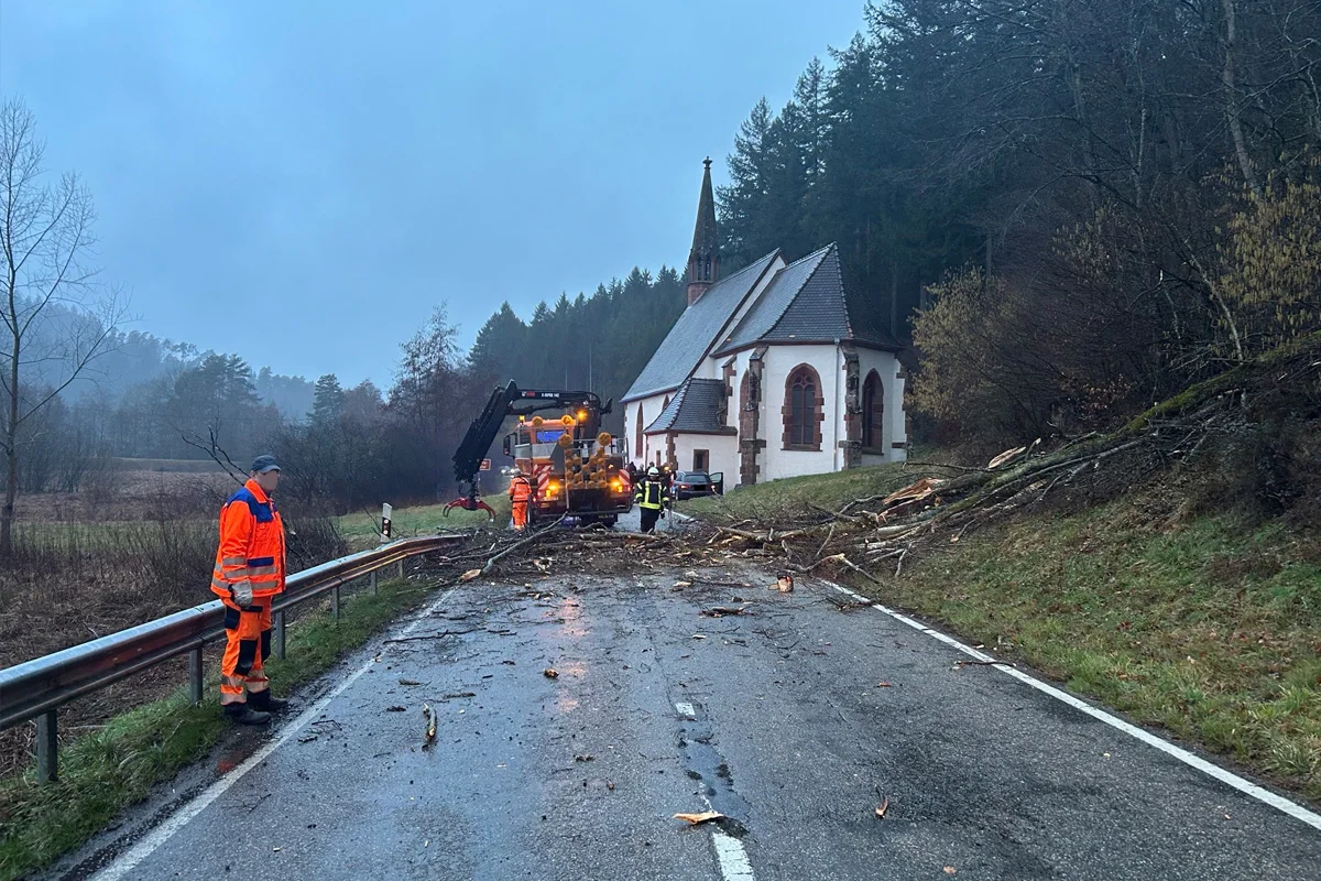 Bundenthal – Umgestürzte Bäume verursachen Unfälle