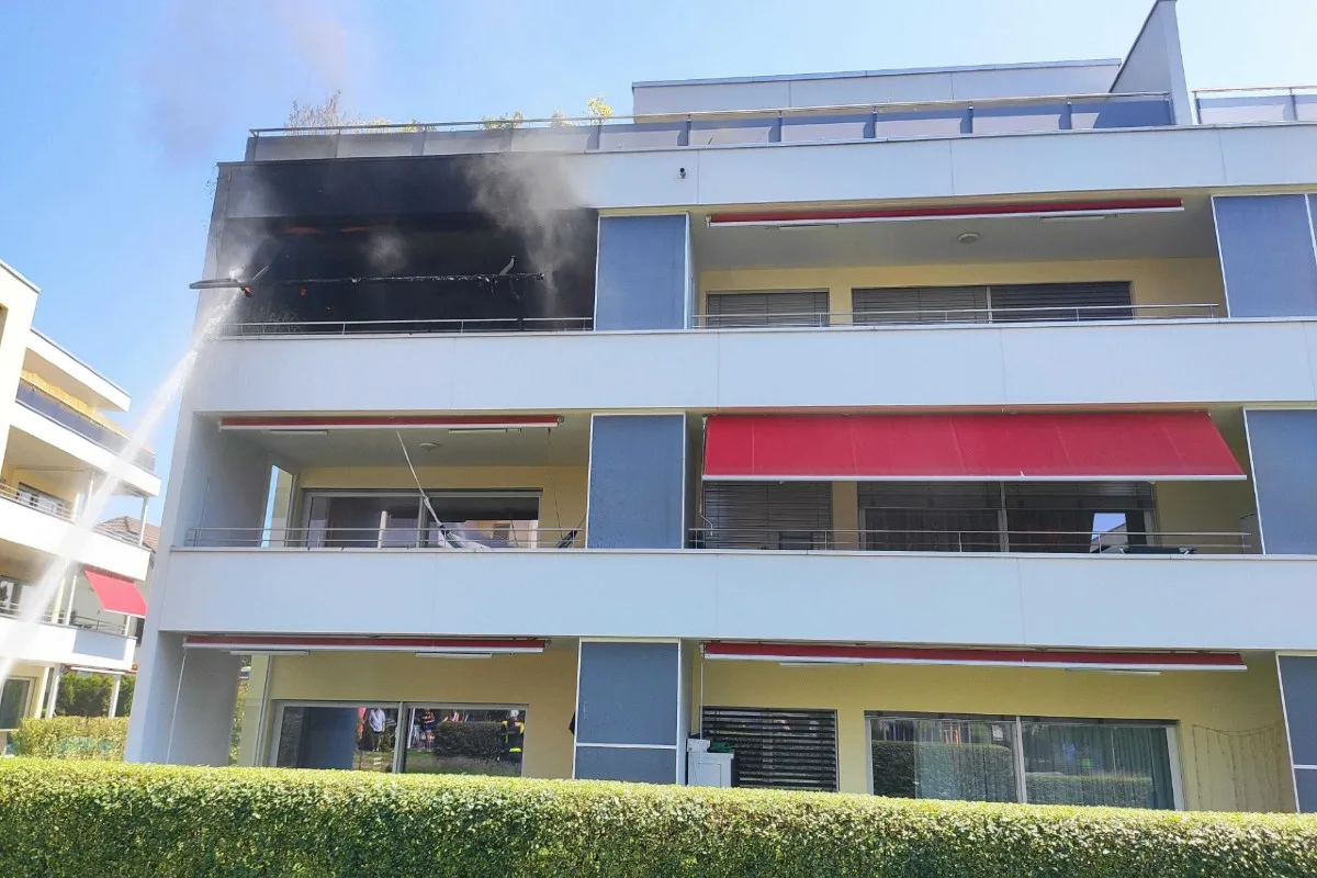 Oftringen AG - Wohnung nach Balkonbrand nicht mehr bewohnbar!