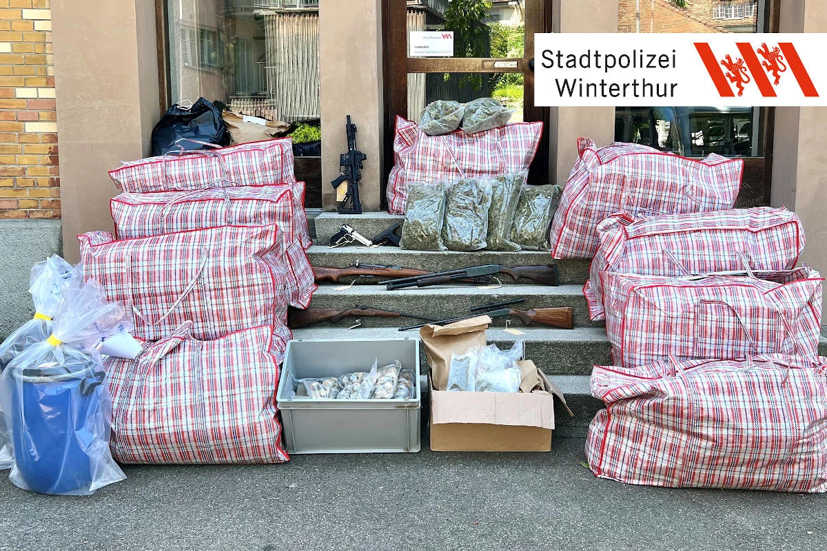 Winterthur ZH – Drogen im Wert von weit über 1 Million Franken sichergestellt