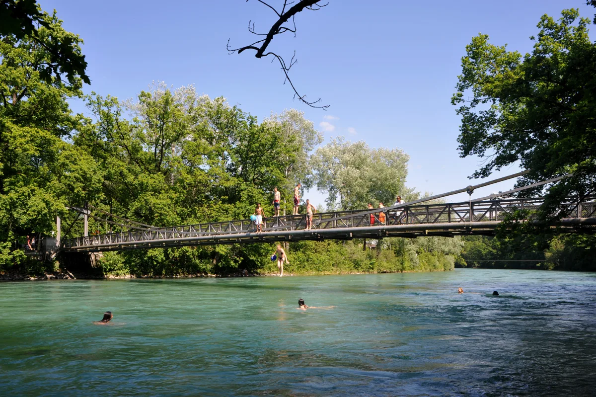 Stadt Bern – Badeverbot in der Aare beim Marzili