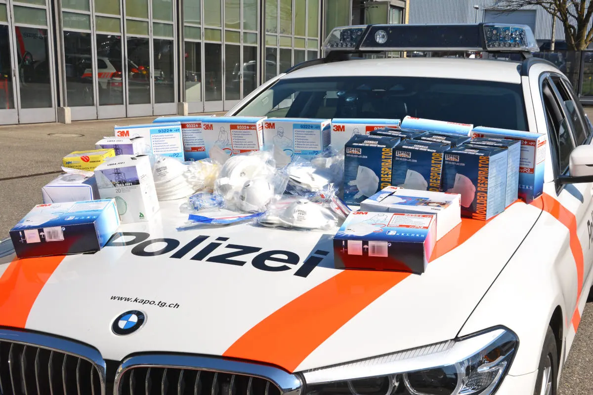 Kreuzlingen TG – Rund 300 Schutzmasken sichergestellt