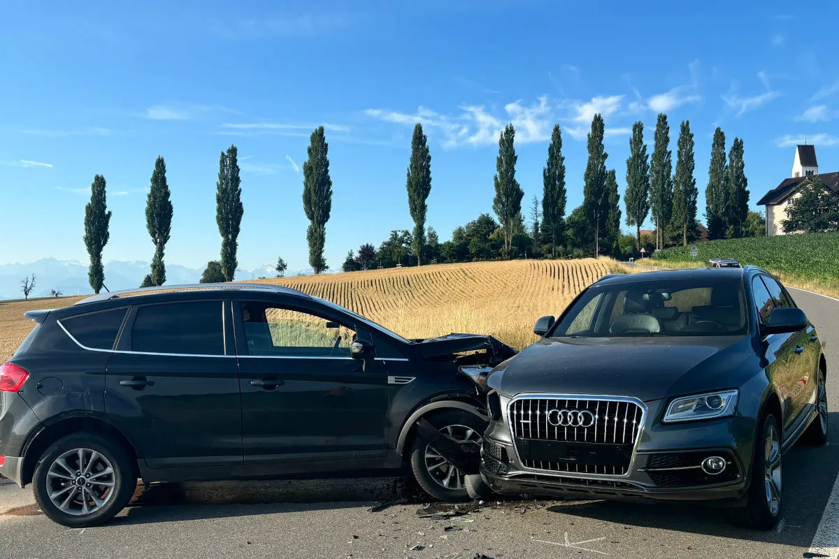 Römerswil LU – Unfall zwischen zwei Autos