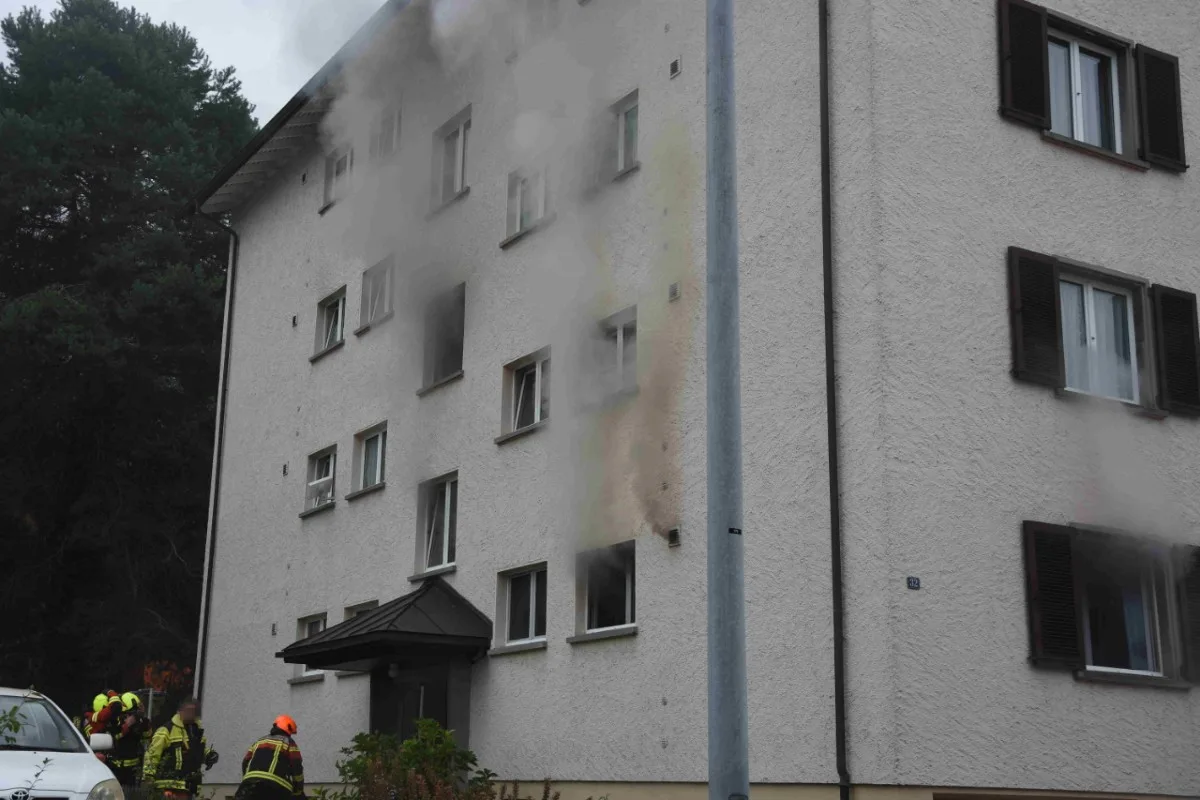 Rorschach SG - Brand in Mehrfamilienhaus - Fritteuse fängt Feuer