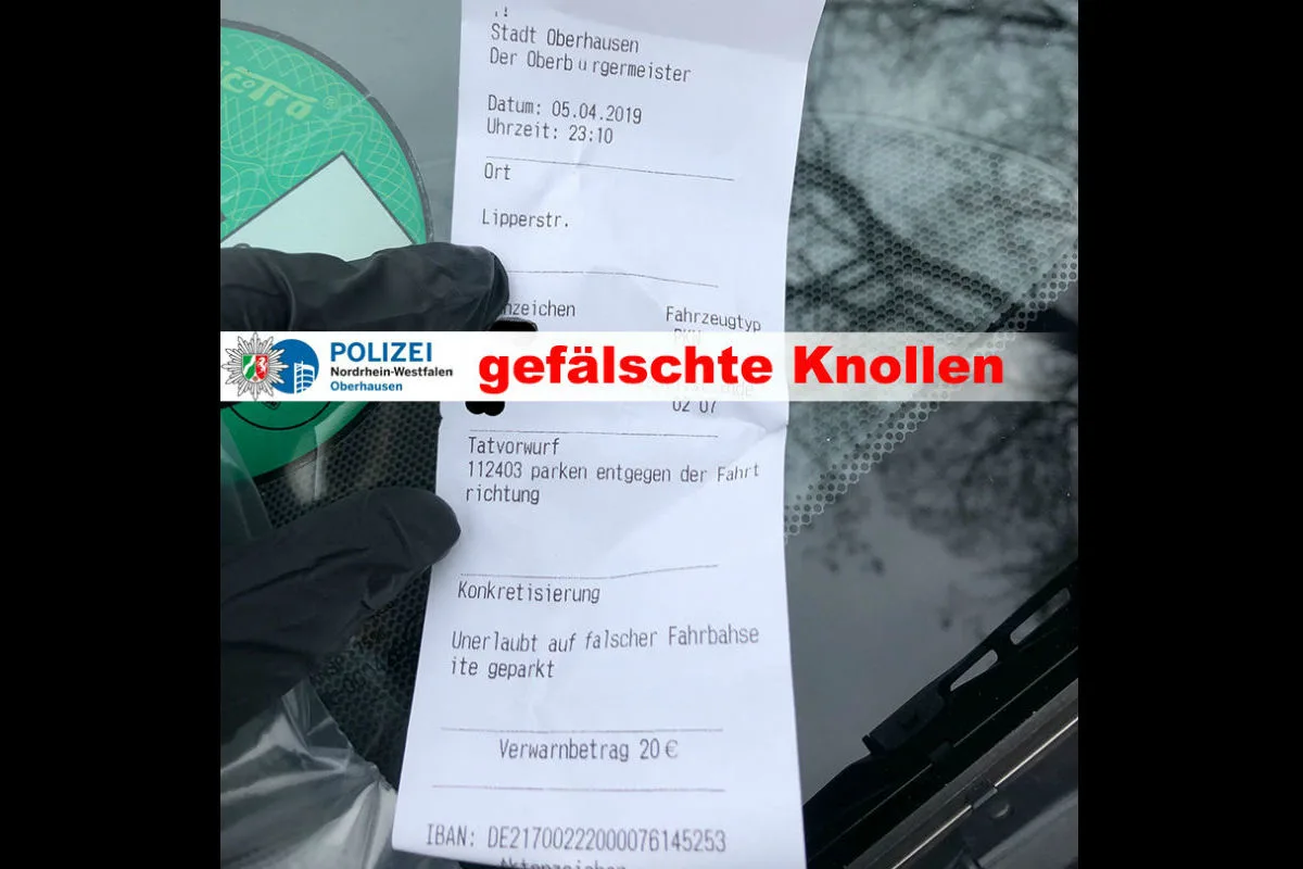 Gefälschte "Knollen" an Autos angebracht