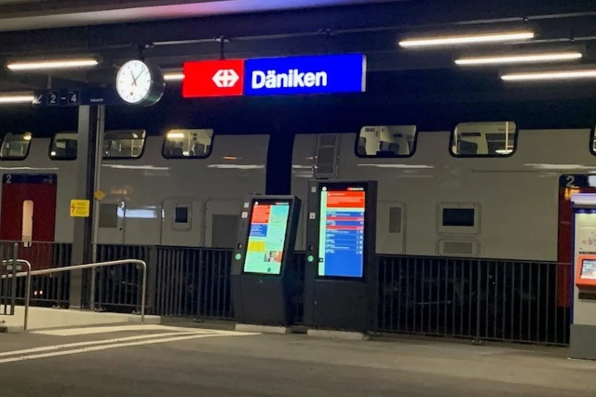 Däniken SO - Wegen Bombendrohung wurde Fernzug gestoppt und kontrolliert!