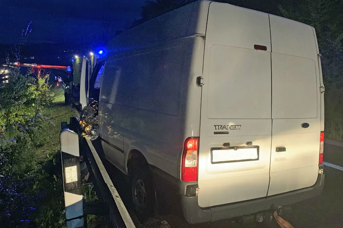 A2/Knutwil LU - Lieferwagen macht sich selbstständig 