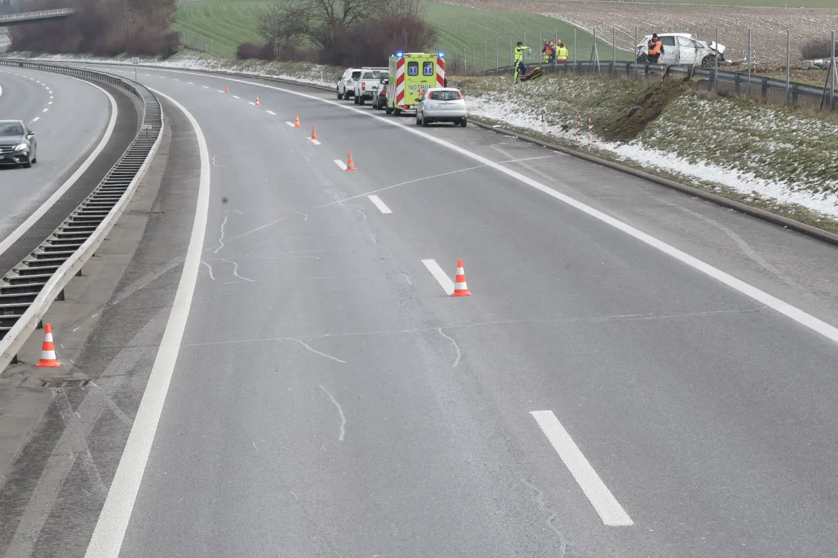 Dagmersellen LU - Heftige Kollision auf der Autobahn 