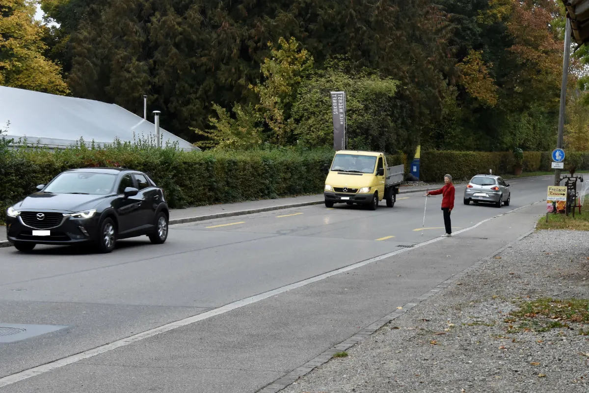 Stadt Schaffhausen SH - Präventionsaktion Weisser Stock = Vortritt