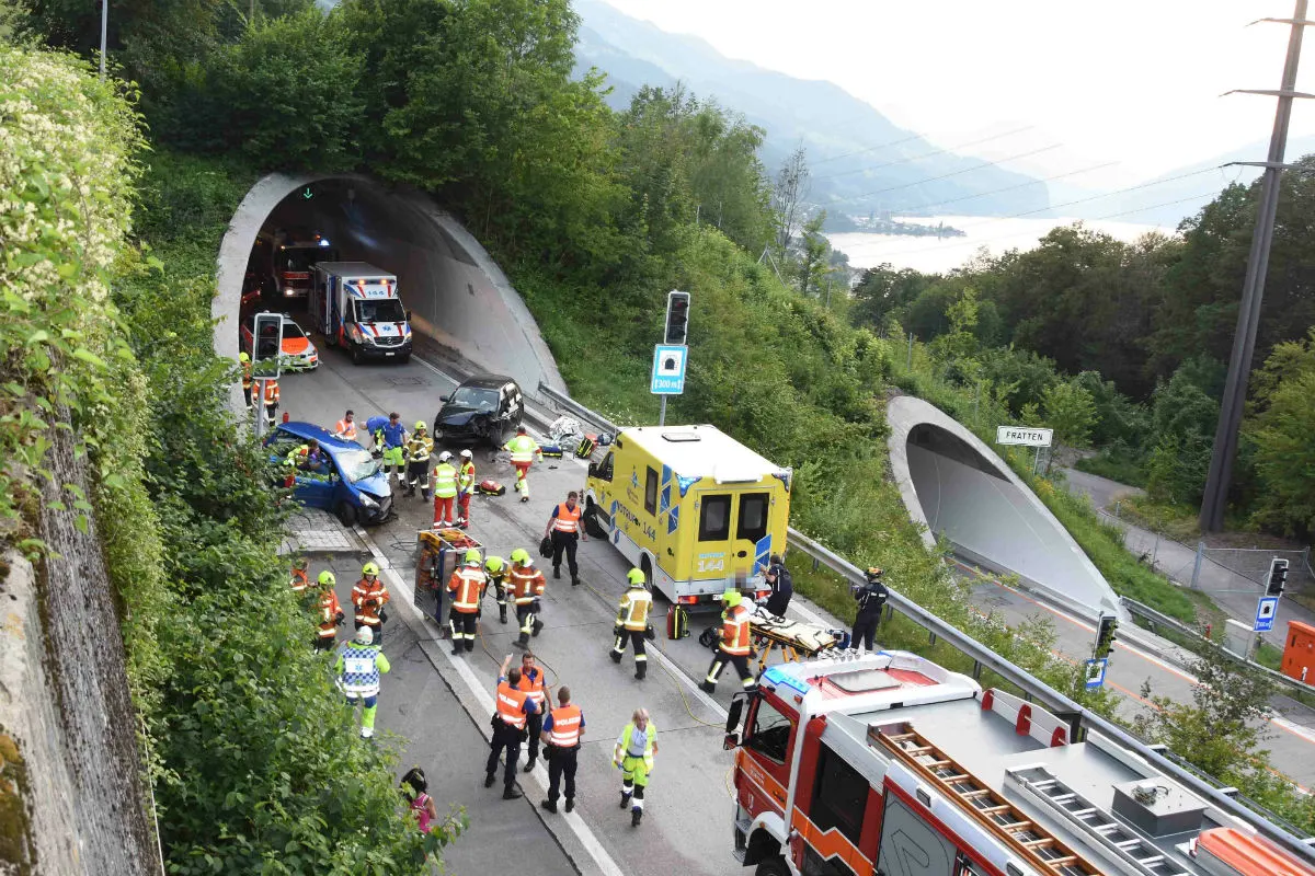 Tödliche Frontalkollision auf der A3 vor dem Fratten-Tunnel