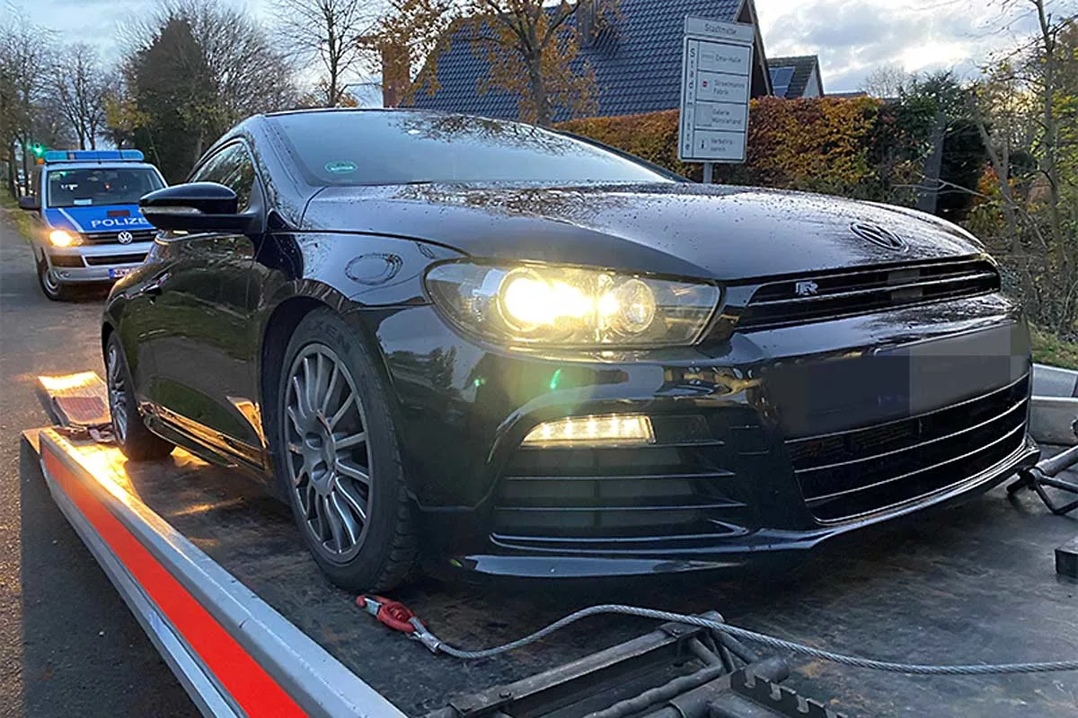 Nordwalde - Nach Hinweis von Anwohner VW Scirocco sichergestellt