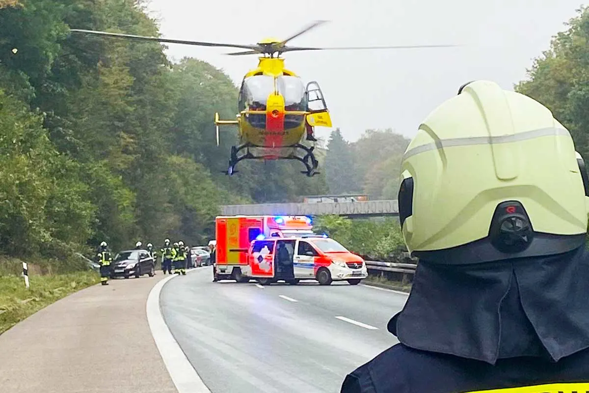 Sprockhövel - Zwei Verkehrsunfälle halten Feuerwehr in Atem