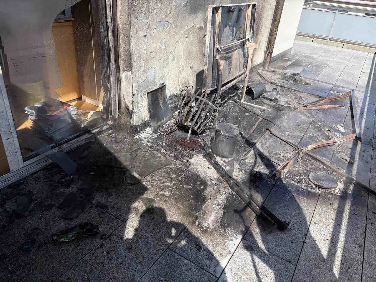 Oberuzwil SG – Brand auf Terrasse
