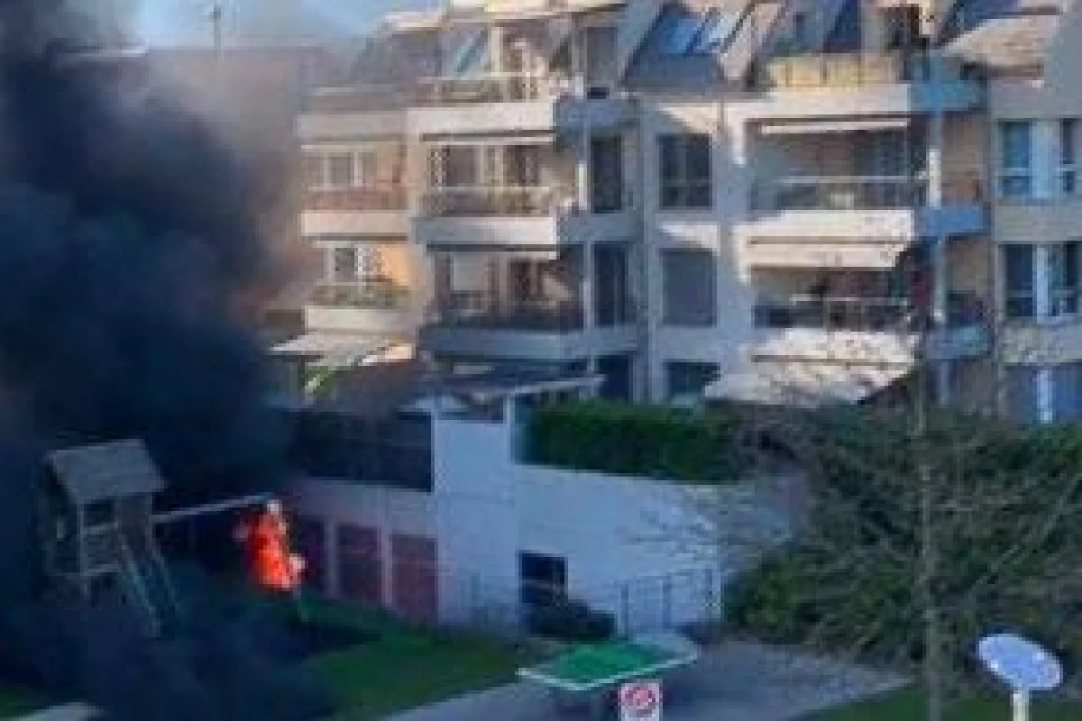 Volketswil ZH - Brand in Tiefgarage - Fahrzeuge wurden zerstört