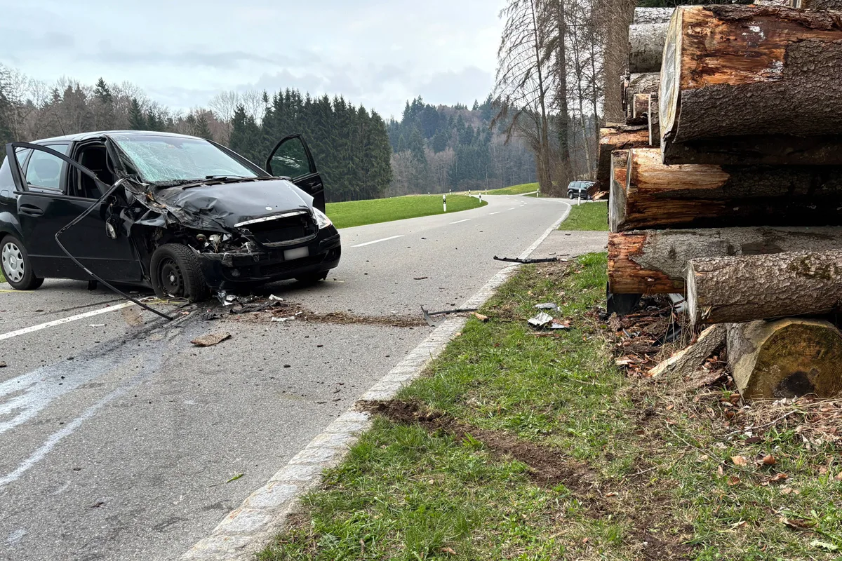 Ettenhausen TG - Selbstunfall nach Sekundenschlaf