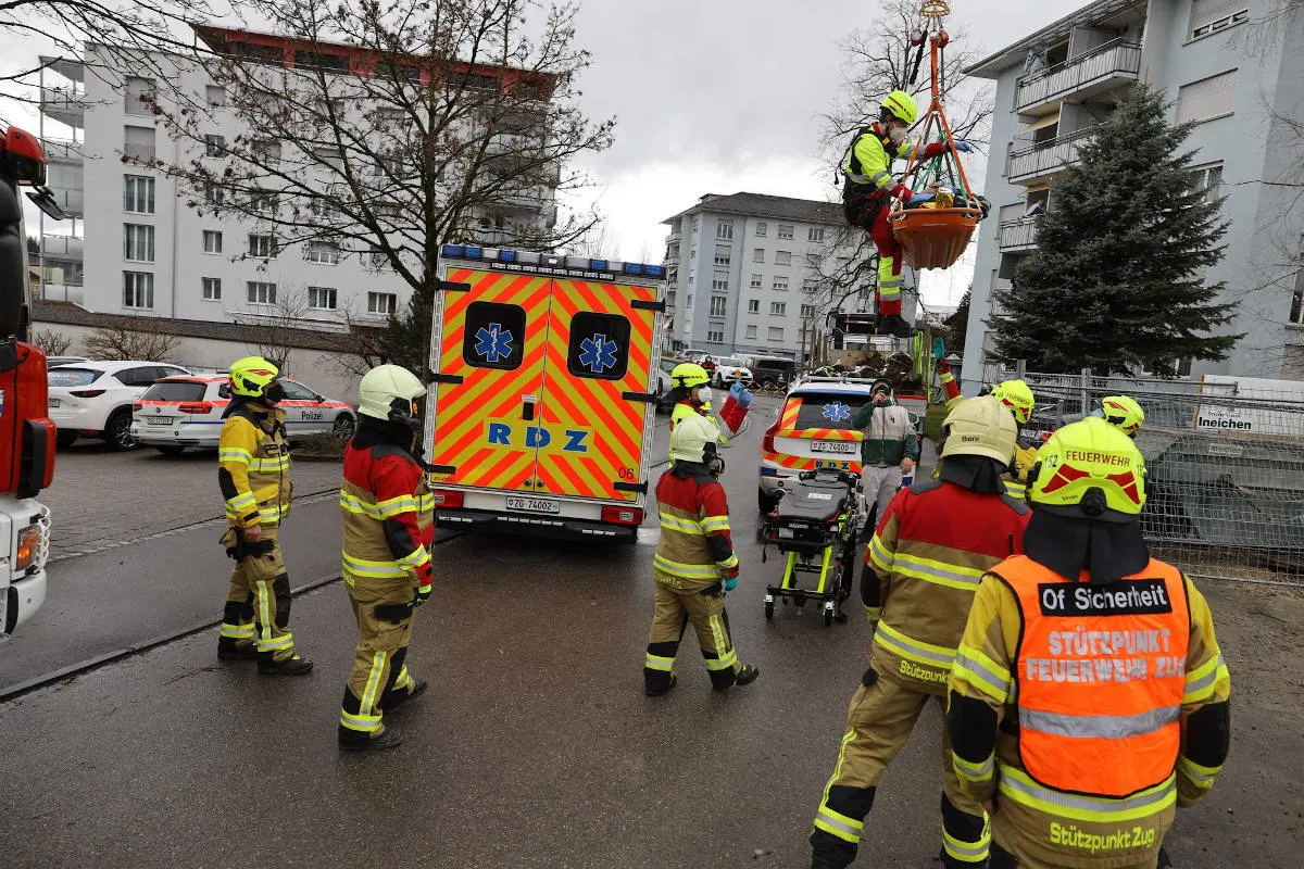 Steinhausen ZG – Feuerwehreinsatz nach Arbeitsunfall